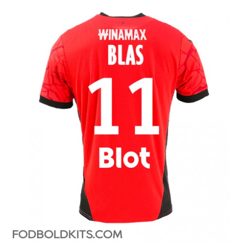 Stade Rennais Ludovic Blas #11 Hjemmebanetrøje 2024-25 Kortærmet